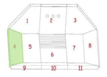 BRIQUE REFRACTAIRE N°4 AERA PIECES DETACHEES
