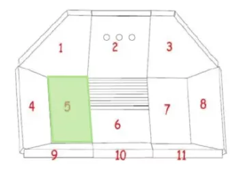 BRIQUE REFRACTAIRE N°5 AERA PIECES DETACHEES