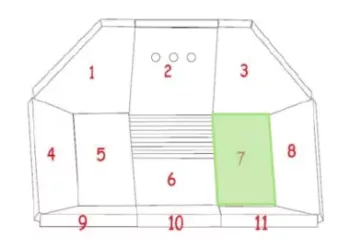 BRIQUE REFRACTAIRE N°7 AERA PIECES DETACHEES