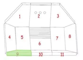 BRIQUE REFRACTAIRE N°9 AERA PIECES DETACHEES