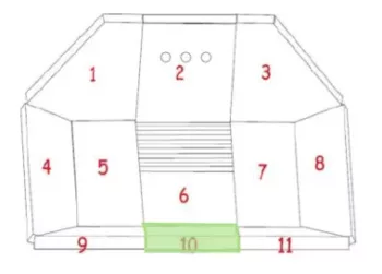 BRIQUE REFRACTAIRE N°10 AERA PIECES DETACHEES