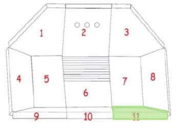 BRIQUE REFRACTAIRE N°11 AERA PIECES DETACHEES